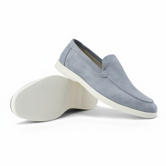 Suede Loafers Blue